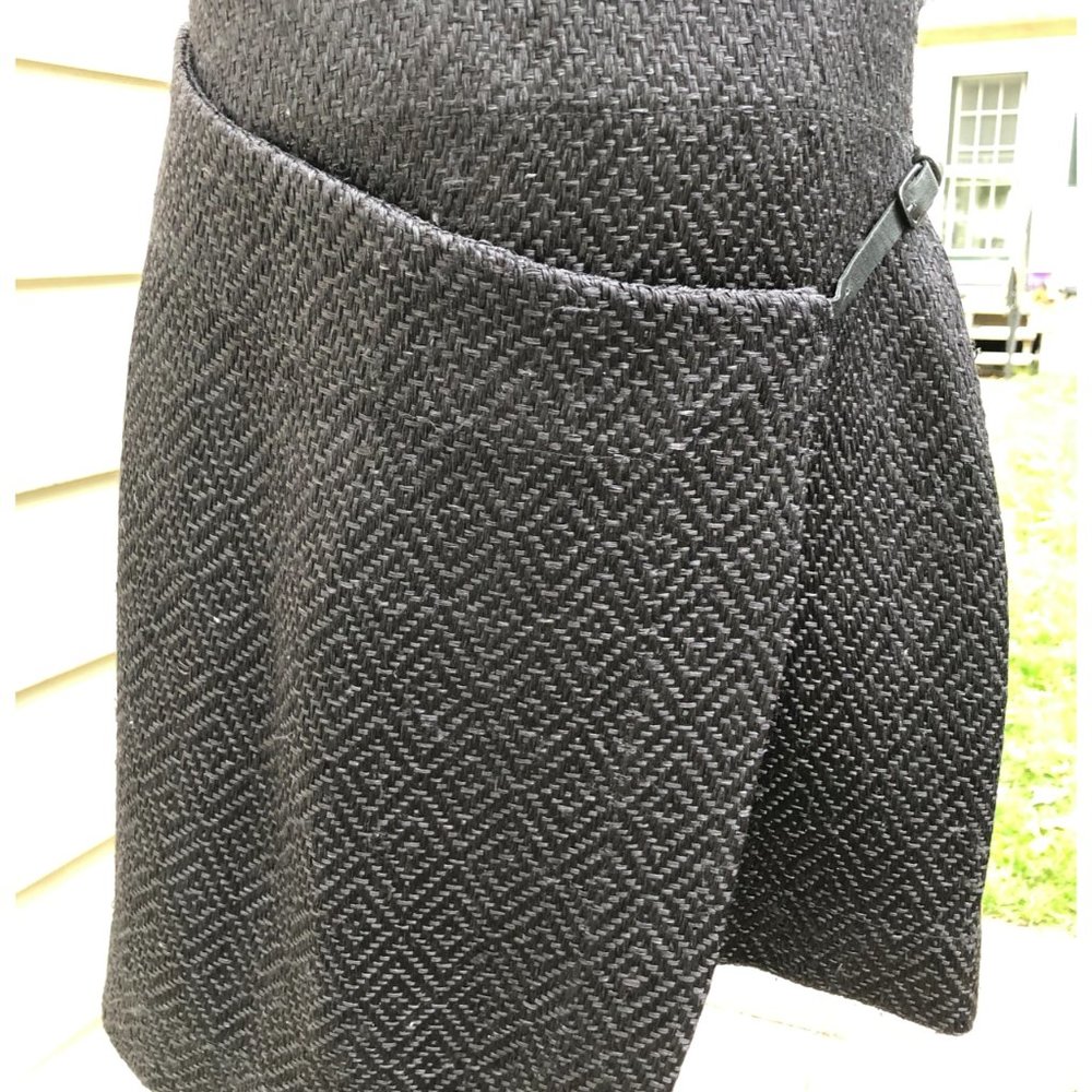 OSKLEN  Wrap Skirt 100% Silk Taffeta